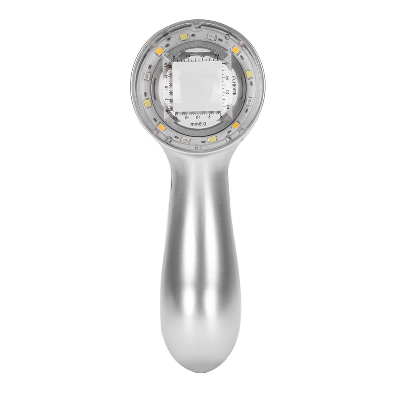 30X Handheld Magnifier LED Lighted Rechargeable Magnifying Glass for Jewelry Calligraphy Inspection 4 Lighting Modes - Image 3