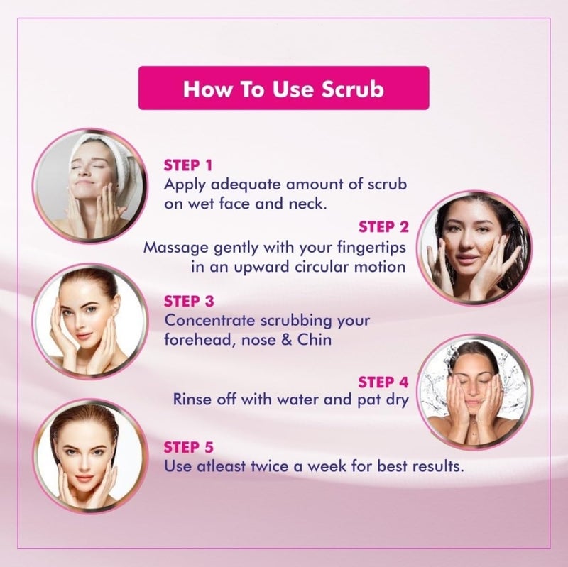 FEELHIGH Strawberry Scrub for Face Body Enriched with strawberry extract helps skin Softness Smooth Skin 500ml - Image 4