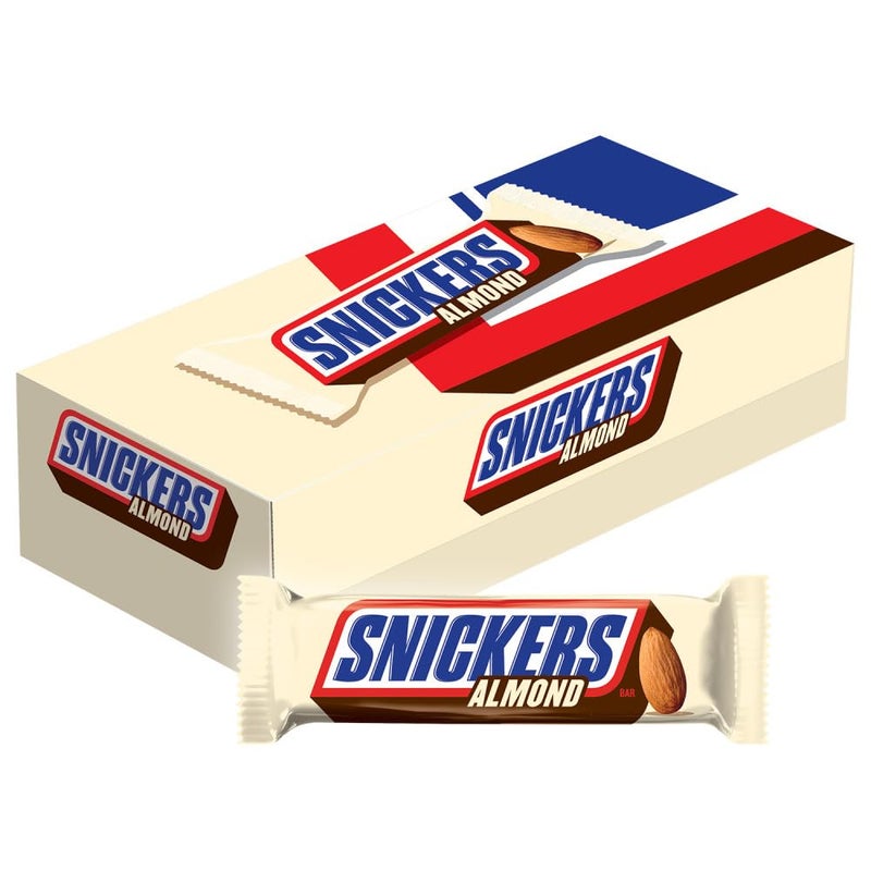 SNICKERS Candy Almond Milk Chocolate Bars Bulk Pack 176 oz Bars Pack of 24 - Image 3