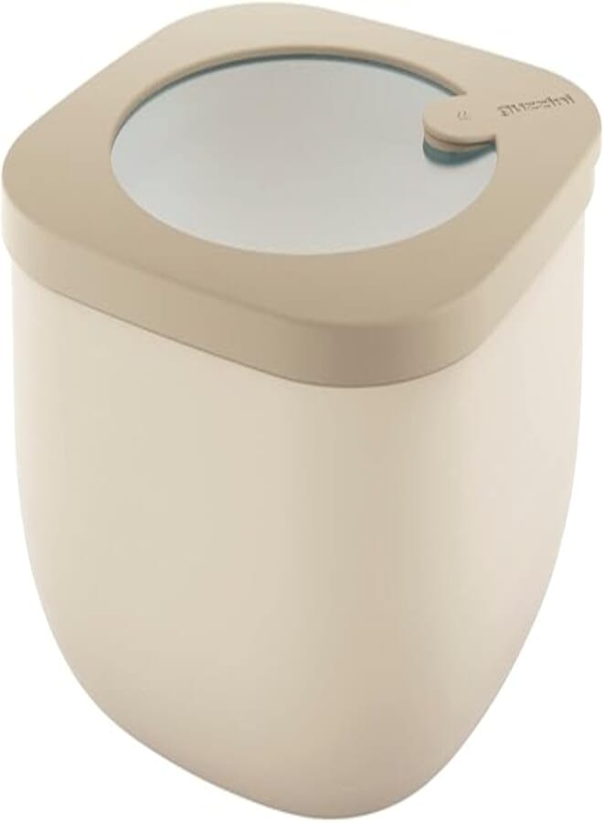 Guzzini Store&More Kitchen Active Design Low Profile Airtight Containers for Fridge/Freezer/Microwave, 16 x 16 x 7.8 cm, Size M, Brown (Clay)