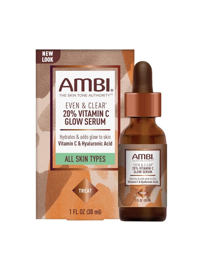 أمبي سيروم أمبي إيفن آند كلير المعزز بفيتامين سي لتوهج البشرة، مناسب لجميع أنواع البشرة، يساعد على تنظيف البشرة وتفتيحها وتوحيد لونها، مستخلص، 1 أونصة - Image 1