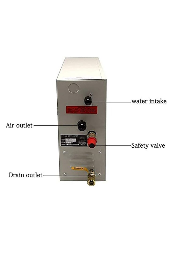 ستيم مولد البخار 6KW مولد غرفة البخار مولد البخار للمنزل والتجاري مجموعة مولدات البخار مولد البخار شاشة عرض رقمية مولد البخار ساونا (6KW) - Image 2
