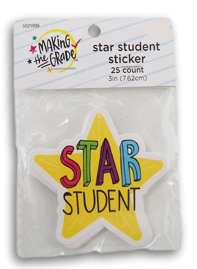 Retail Classroom Star Student Sticker Badge - Star Student - 25 Count - 3 Inch - Image 2