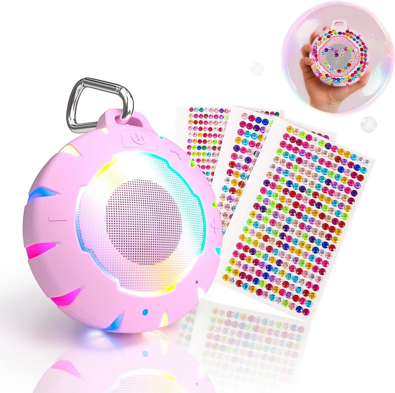 HEYSONG Bluetooth Shower Speaker + DIY Diamond Stickers – Great Gift for Girls - Image 1