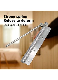 GYANSHOPPE GYANSHOPPE Safety Spring Door Closer Easy to Install to Convert Hinged Doors to SelfClosing for MiddleWeight DoorAluminum Alloy Weather Stripping Draft Stopper Soft Closing  - Image 4