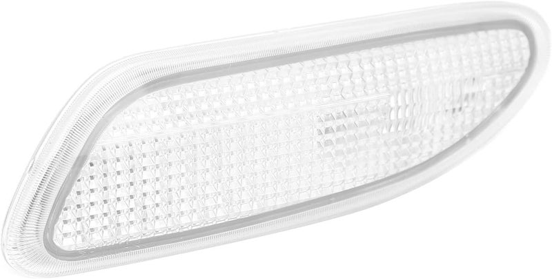 Left Side Marker Light, Car Turn Signal Lamp Cover for W203 C Class, PC Material - OE Specification Fitment, Durable Replacement for Front Bumper (White) - Image 4