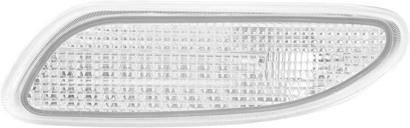 Left Side Marker Light, Car Turn Signal Lamp Cover for W203 C Class, PC Material - OE Specification Fitment, Durable Replacement for Front Bumper (White) - Image 1