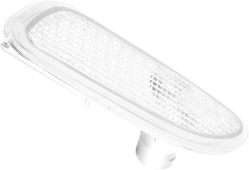 Left Side Marker Light, Car Turn Signal Lamp Cover for W203 C Class, PC Material - OE Specification Fitment, Durable Replacement for Front Bumper (White) - Image 3