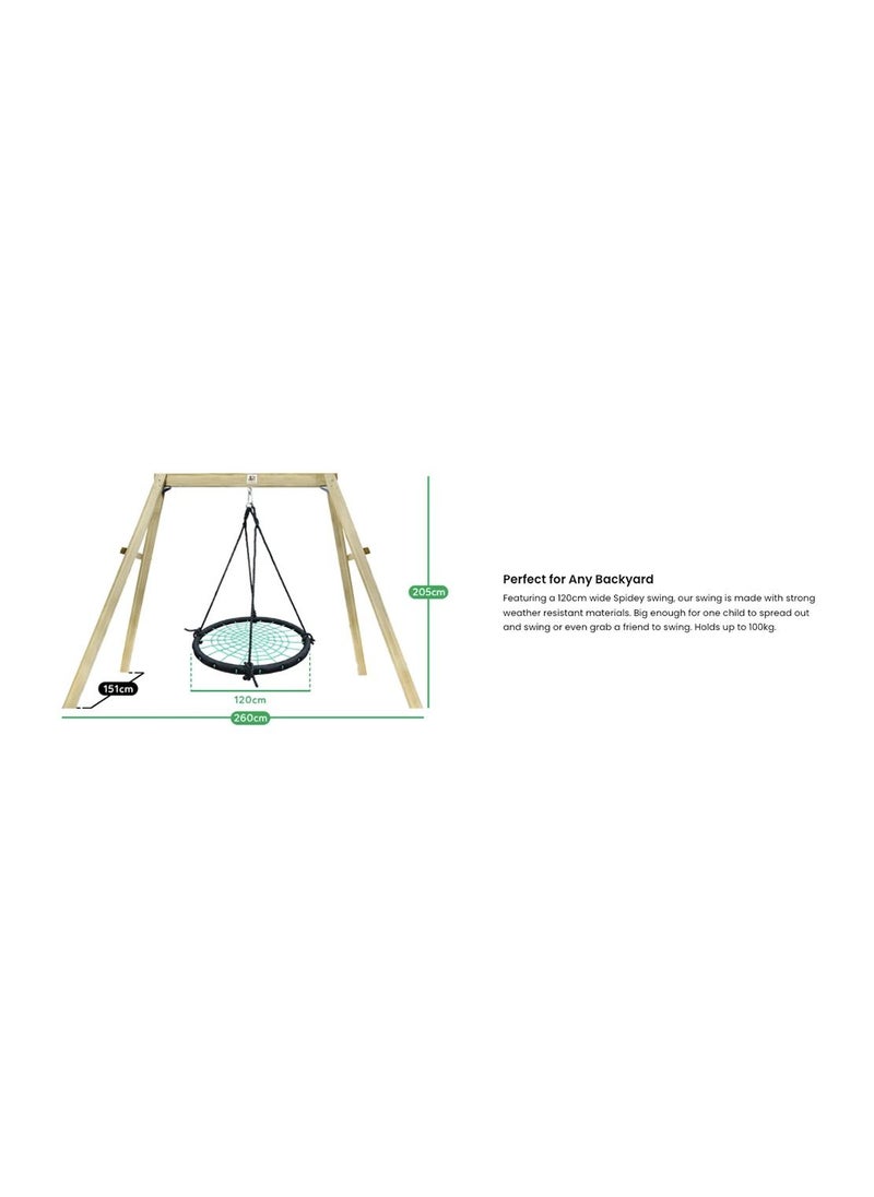 Masked Weaver Wooden Nest Swing Set