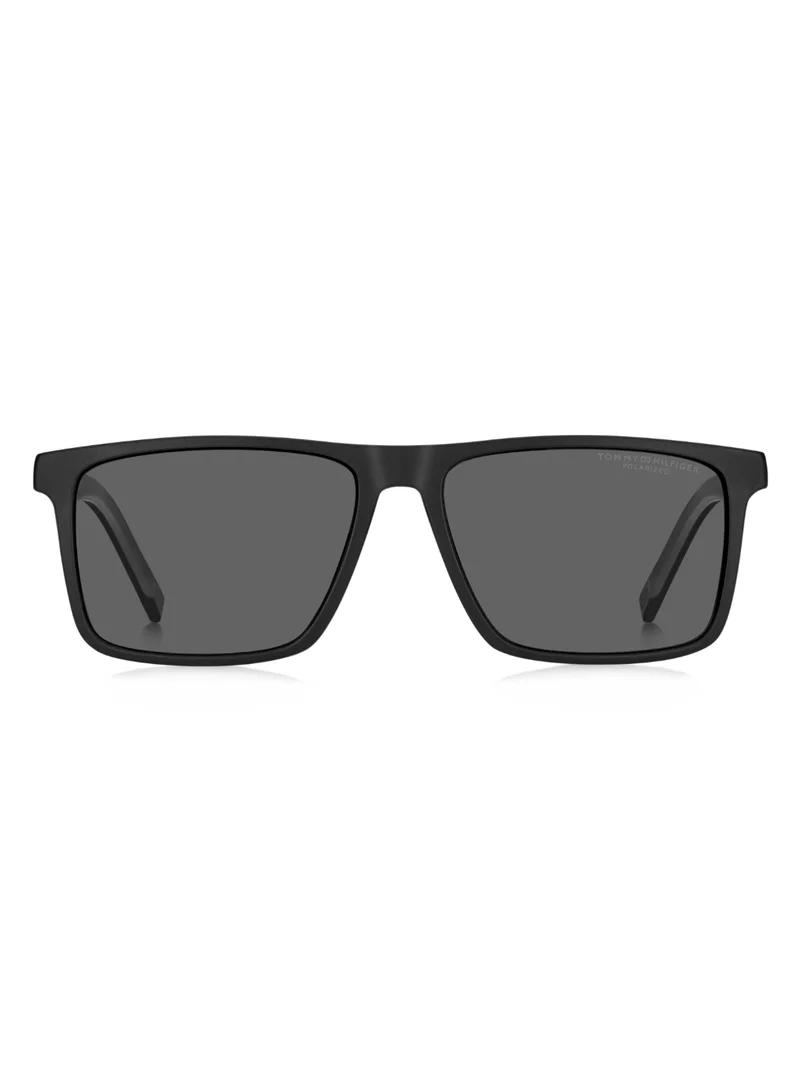تومي هيلفيغر Men's UV Protection Sunglasses Th 2086/Cs Black 41.2 - Lens Size: 56 Mm