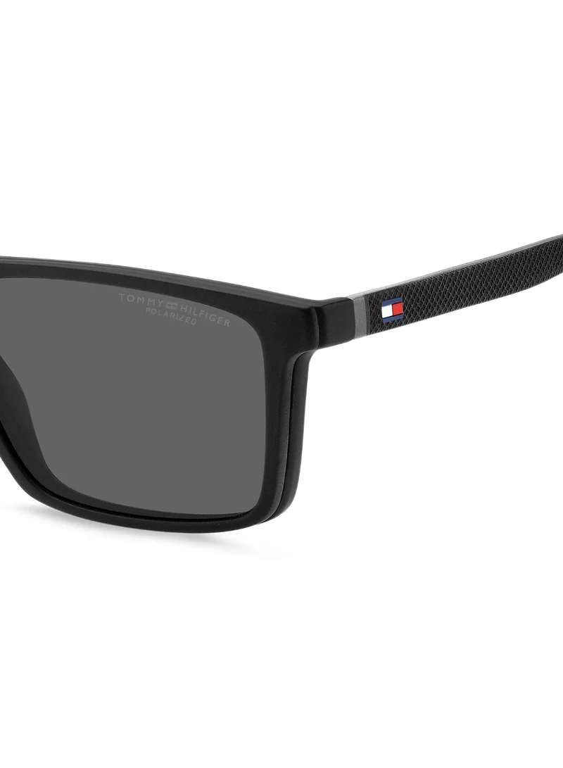 تومي هيلفيغر Men's UV Protection Sunglasses Th 2086/Cs Black 41.2 - Lens Size: 56 Mm