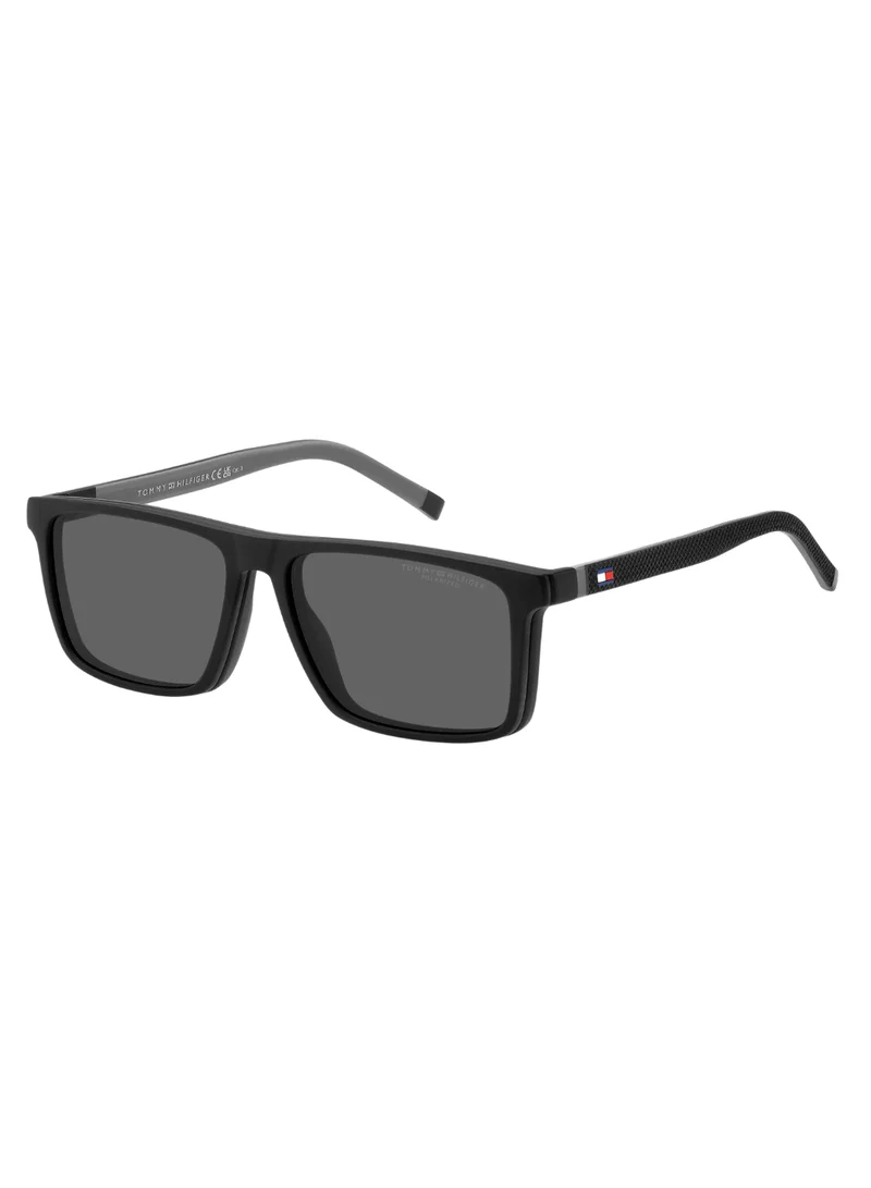 تومي هيلفيغر Men's UV Protection Sunglasses Th 2086/Cs Black 41.2 - Lens Size: 56 Mm