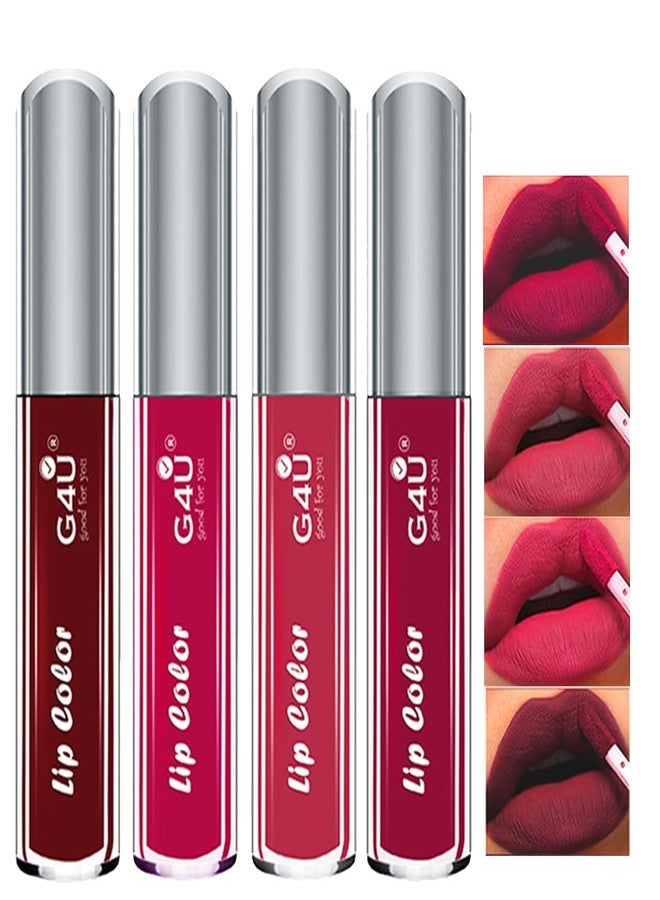 G4U Velvet Matte Lip Collection - Smudge-Proof, Velvet Texture, Bold Color Payoff - Lightweight, Non-Drying Lip Color Kit Ideal for Daily Use or Special Occasions A36 - Image 2