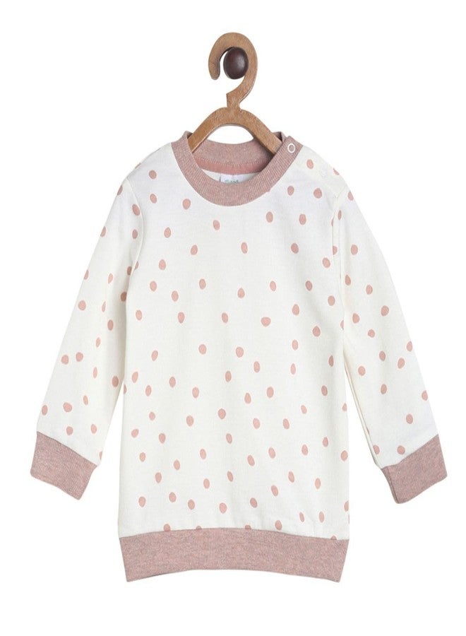 miniklub Baby Round Neck Long Sleeve Knitted Cotton Offwhite Color Sweat Shirt (12-18M) - Image 1