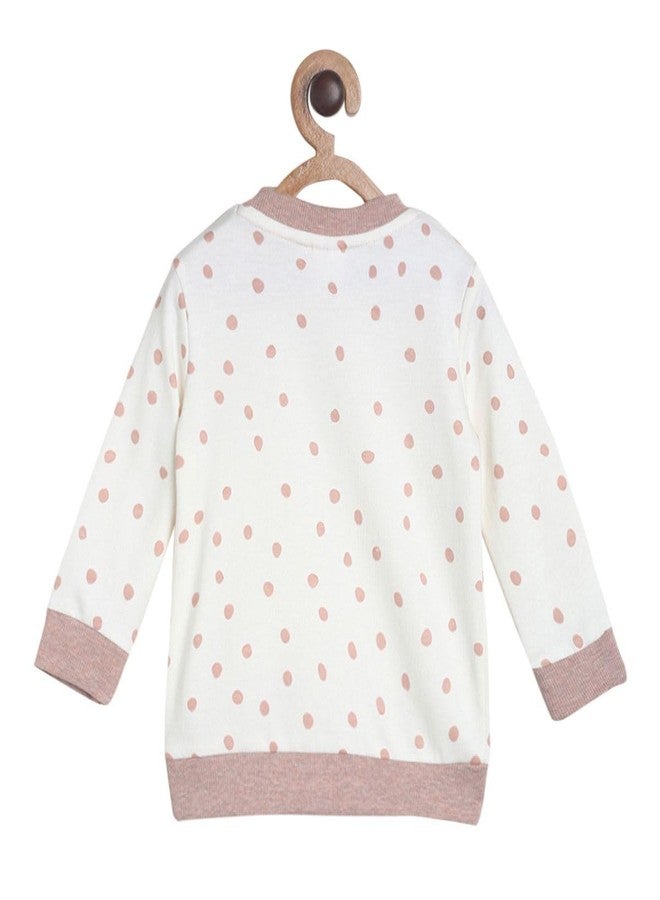 miniklub Baby Round Neck Long Sleeve Knitted Cotton Offwhite Color Sweat Shirt (12-18M) - Image 2