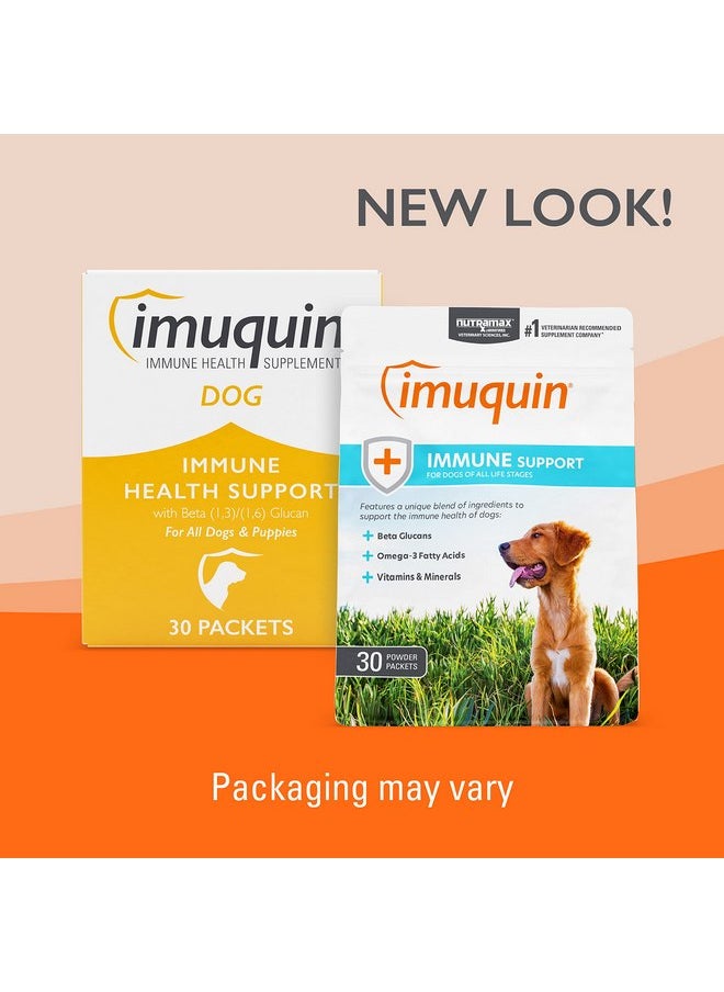 Nutramax Laboratories Nutramax Laboratories Nutramax Imuquin Immune Health Supplement Powder for Dogs, with Beta Glucans, Marine Lipids, Vitamins and Minerals, 30 Packets, Updated Version  - Image 5