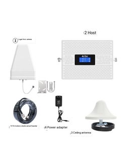 Signal Booster Kit Phone Signal Amplifier Cell Phone Signal Booster Mobile Signal Repeater Tri Band Signal Booster Repeater