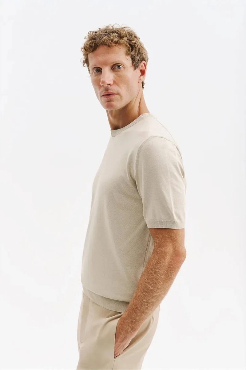 Giesto Stone Natural GIESTO Men's Cotton T-Shirt for Men | Best Price UAE