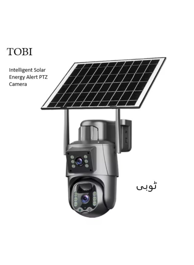توبي TOBI انٹیلیجنٹ سولر انرجی الرٹ پی ٹی زیڈ کیمرہ - شمسی چارجنگ کے ساتھ وائرلیس ایچ ڈی نائٹ ویژن سیکیورٹی کیمرہ - Image 1
