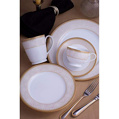 Noritake Japan - Porcelain Serving Bowl 1 pc - Luxury Dining and Kitchen Set - Hearth Collection Golden Chintz Golden Spare Serving Bowl - Image 2