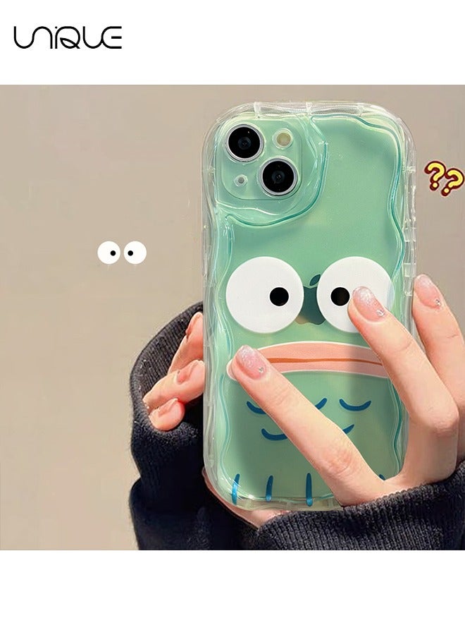 For iPhone 15 Phone Case - Cartoon Grievance Emoji Phone Case - Silicone Protective Case - Shockproof Waterproof Phone Case Girl Girl, Transparent