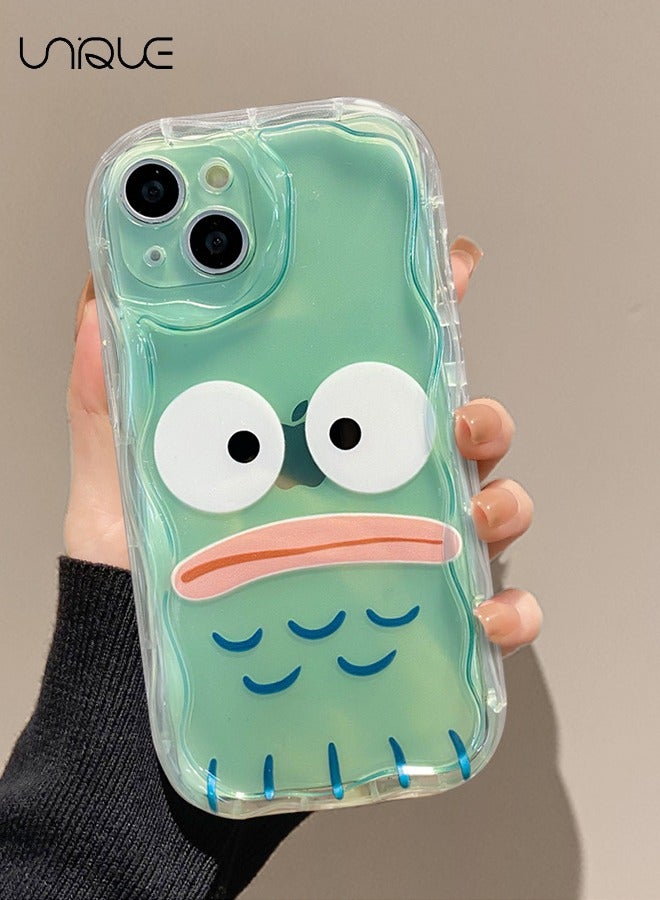 For iPhone 15 Phone Case - Cartoon Grievance Emoji Phone Case - Silicone Protective Case - Shockproof Waterproof Phone Case Girl Girl, Transparent