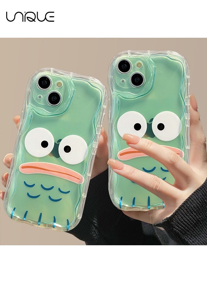 For iPhone 15 Phone Case - Cartoon Grievance Emoji Phone Case - Silicone Protective Case - Shockproof Waterproof Phone Case Girl Girl, Transparent