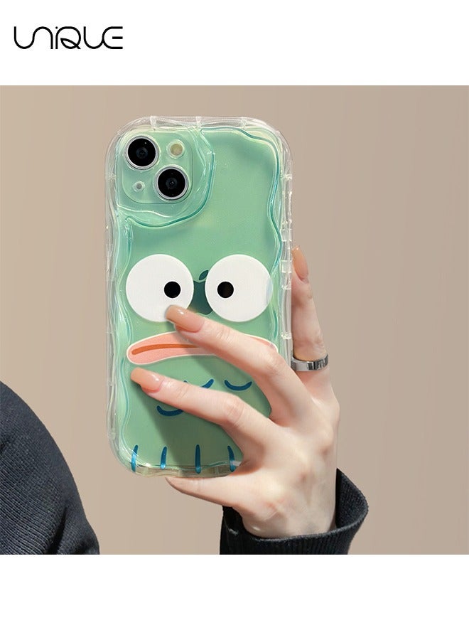 For iPhone 15 Phone Case - Cartoon Grievance Emoji Phone Case - Silicone Protective Case - Shockproof Waterproof Phone Case Girl Girl, Transparent