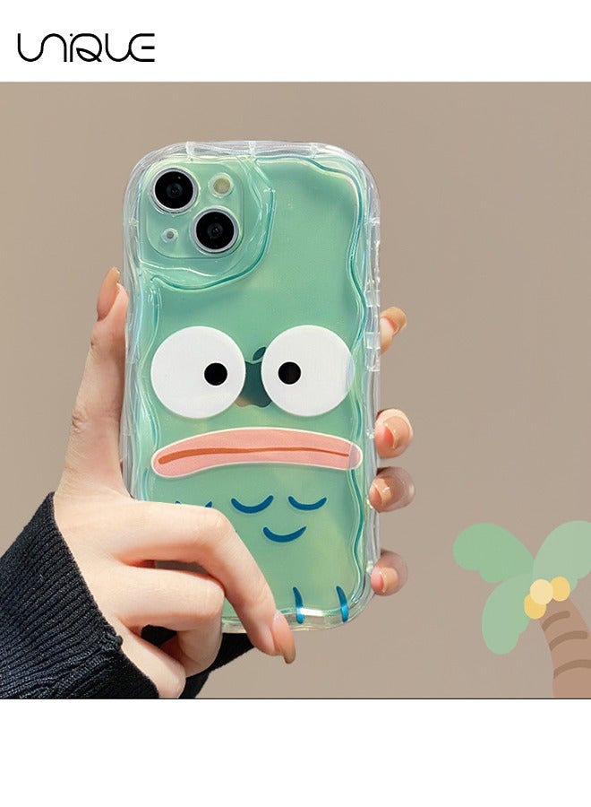 For iPhone 15 Phone Case - Cartoon Grievance Emoji Phone Case - Silicone Protective Case - Shockproof Waterproof Phone Case Girl Girl, Transparent