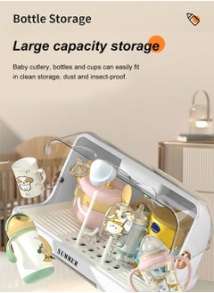 MaBaby Baby Bottle Storage Box with Dust-proof Cover, UV Sterilizer and Storage Box for Baby Bottles  - Image 4