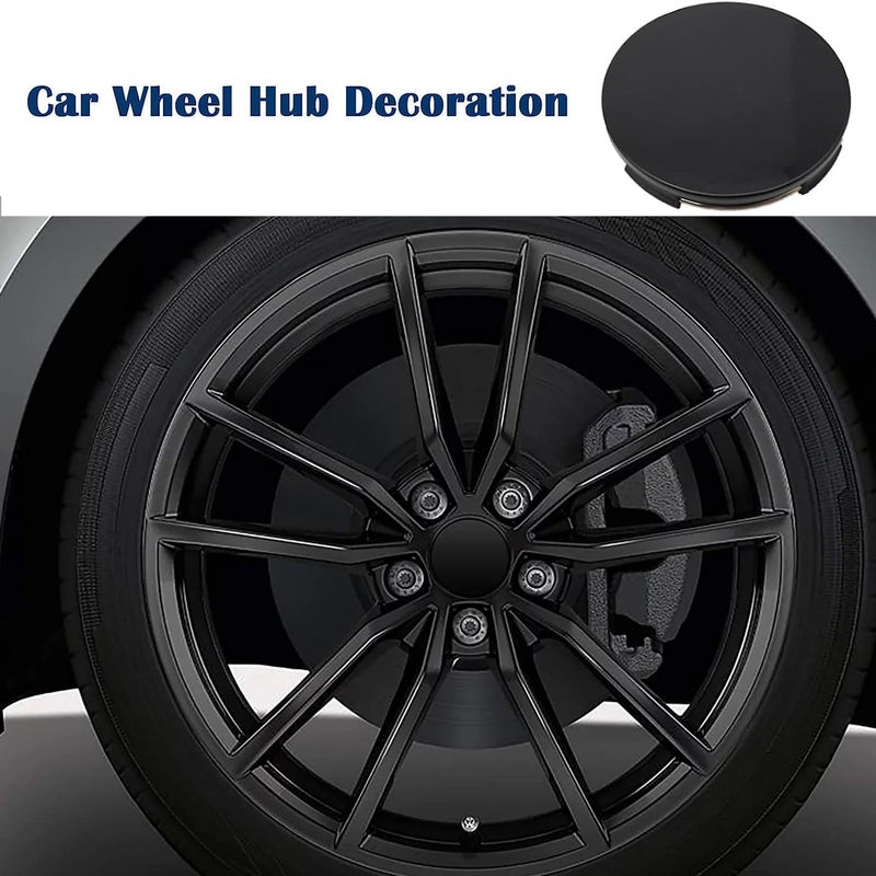 Suleto Car Wheel Center Cap Kit Outer 63mm 2.5 inches Inner 61mm 2.4 inches Fit for T-yo-ta Corolla Camry Highlander RAV4 Rim Hub Caps, Center Hub Caps Covers Wheel Caps, 4 PCS Black - Image 5