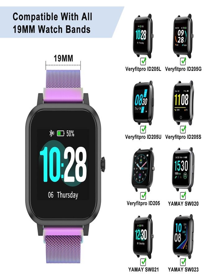 سوار ساعة فانجوا مقاس 18 مم، سوار معصم بديل سريع الفك، سوار معدني شبكي قابل للتعديل من الفولاذ المقاوم للصدأ، سوار مغناطيسي بديل للرجال والنساء - Image 2