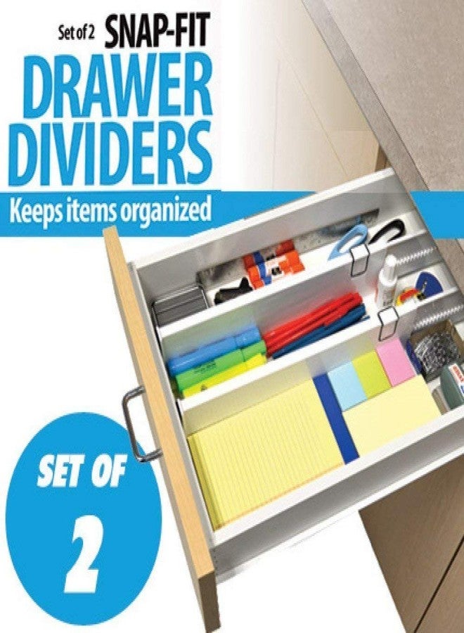Nirvik expandable drawer dividers for kitchen office wardrobe cloth innerware storage organizer,drawer separator for kitchen jewellery cloth stationary(white/2 pcs) - Image 2