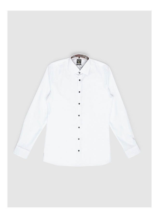 Olymp - Collared Neck Long Sleeve Plain/Basic Shirt - Image 1