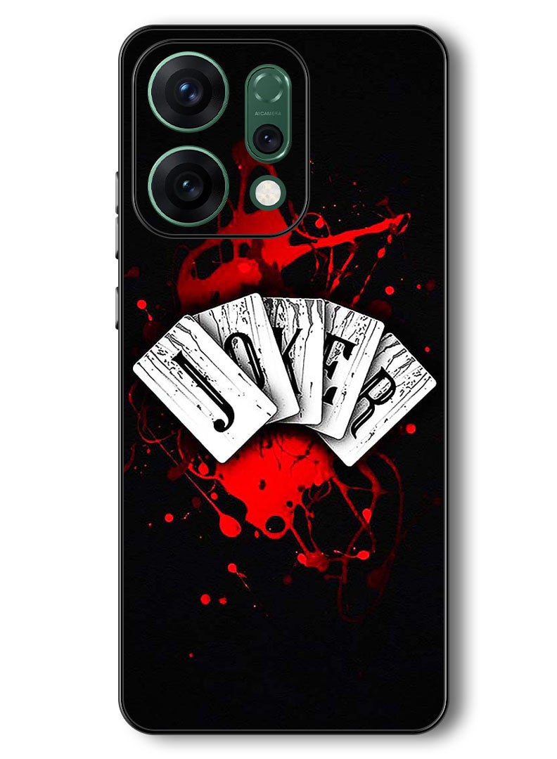 Theodor Case Compatible with Oppo Reno 14 6.59 Inch Protection Shockproof Bumper Cover Joker Cards - Image 1
