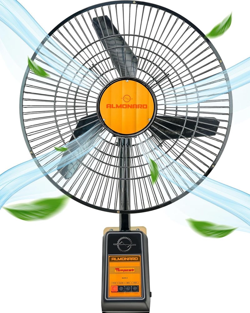 Almonard Multicolour Wall Mounting Fan, 18 Inches - Image 1
