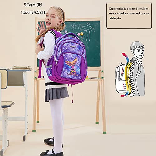 Cusangel Backpack for Girls Boys School Bookbags Kindergarten Elementary Lightweight Waterproof Multifunctional Large Capacity for Backpack (16 inch Fun Prints) - Image 2