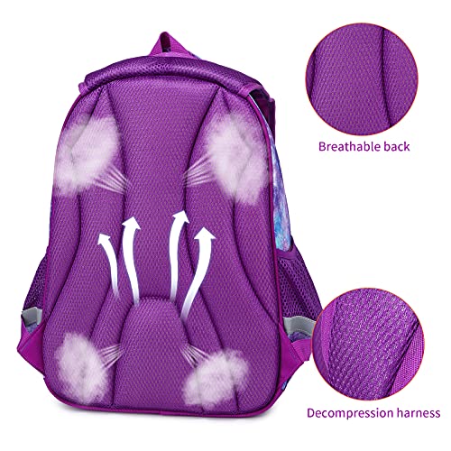 Cusangel Backpack for Girls Boys School Bookbags Kindergarten Elementary Lightweight Waterproof Multifunctional Large Capacity for Backpack (16 inch Fun Prints) - Image 4
