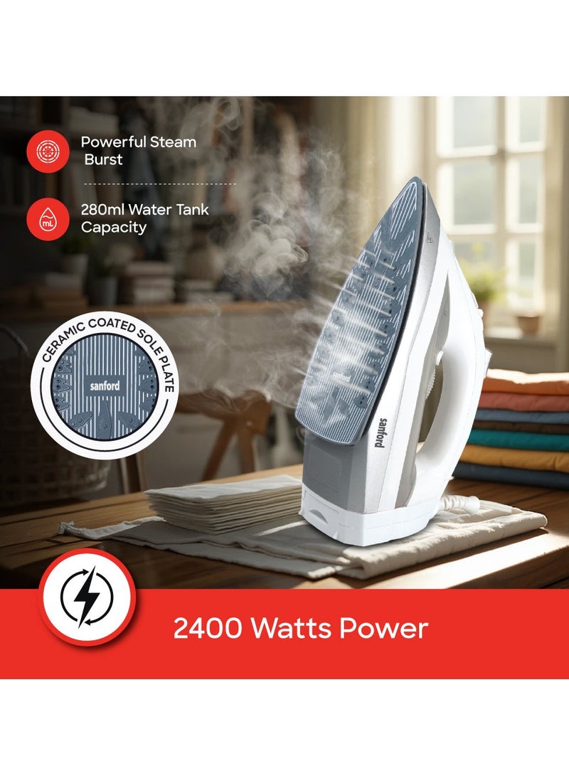 Sanford Ink Corporation - Products SanFord Corded and Cordless Steam Iron 2400W SF68SI - White - Image 5