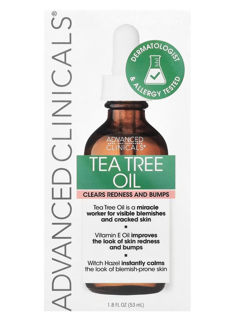Advanced Clinicals Tea Tree Oil 1.8 fl oz 53 ml - Image 1