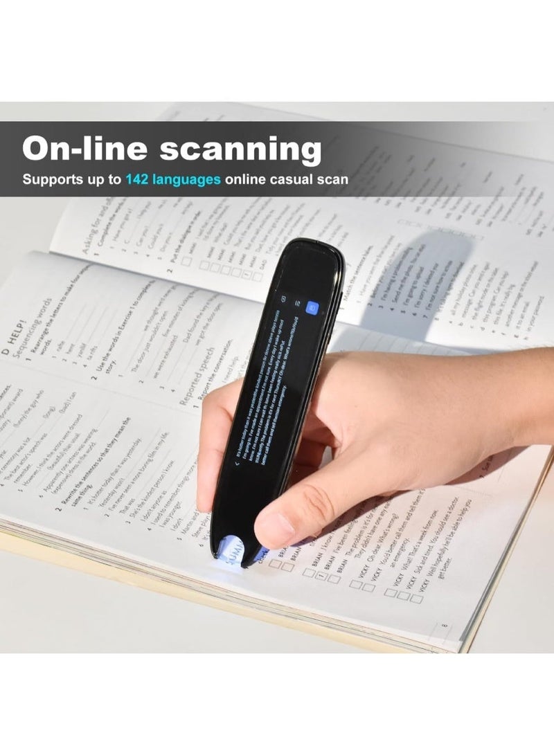قلم ترجمة، قلم قارئ ماسح، جهاز ترجمة بـ 142 لغة، قلم قراءة ماسح يحول النص إلى كلام لمن يعانون من عُسر القراءة، قلم ترجمة فوري ثنائي الاتجاه للطلاب والكبار بشاشة لمس - Image 3