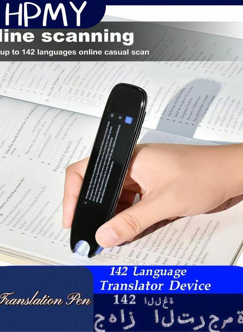 قلم ترجمة، قلم قارئ ماسح، جهاز ترجمة بـ 142 لغة، قلم قراءة ماسح يحول النص إلى كلام لمن يعانون من عُسر القراءة، قلم ترجمة فوري ثنائي الاتجاه للطلاب والكبار بشاشة لمس - Image 1