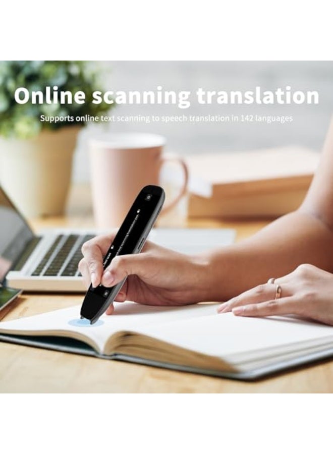 142 Language Translator Device,Translation Pen,ai translator,Scan Reader Pen, Real-time voice translation in Arabic and over 142 other languages, featuring online instant translation capabilities, along with scanning and reading functions,Text to Speech Scan Reading Pen for Dyslexia, Two-Way Instant Translator Pen for Students Adults with Touch Screen - Image 2
