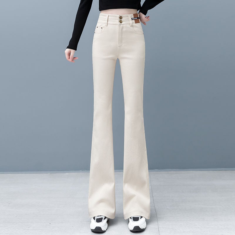 Micro-La Jeans Women'S High Waist Slim-Fit Slimming Flare Pants Horseshoe Pants For Children - Image 1