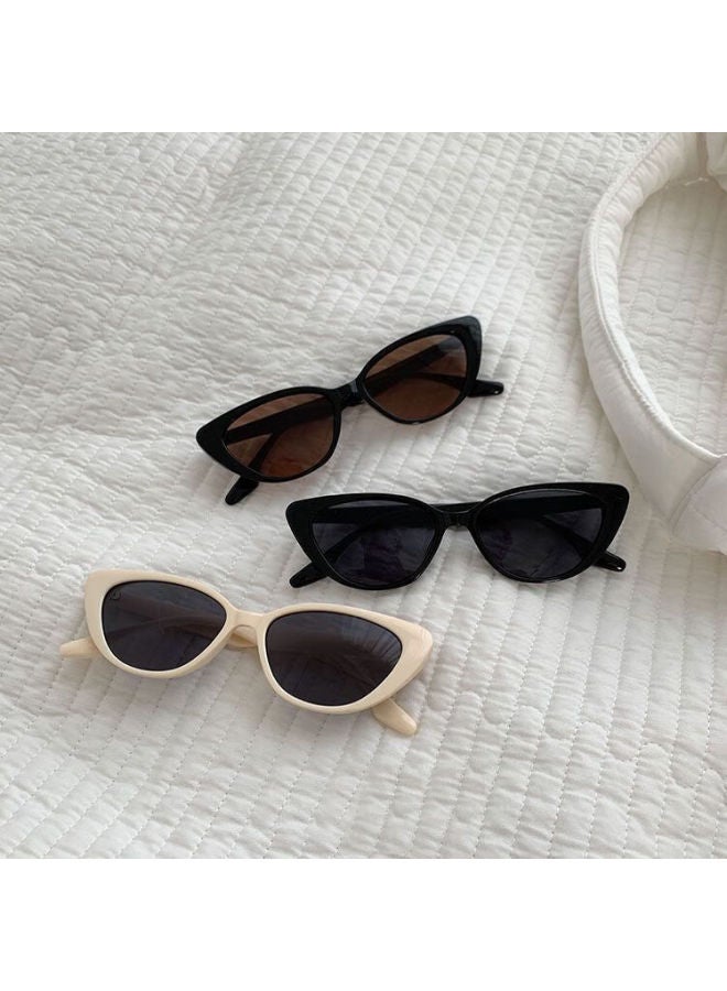 Lovecraft 1518 نظارات شمسية White Cat Eye للنساء نظارات شمسية عتيقة فاخرة جديدة للحماية من الأشعة فوق البنفسجية - Image 2