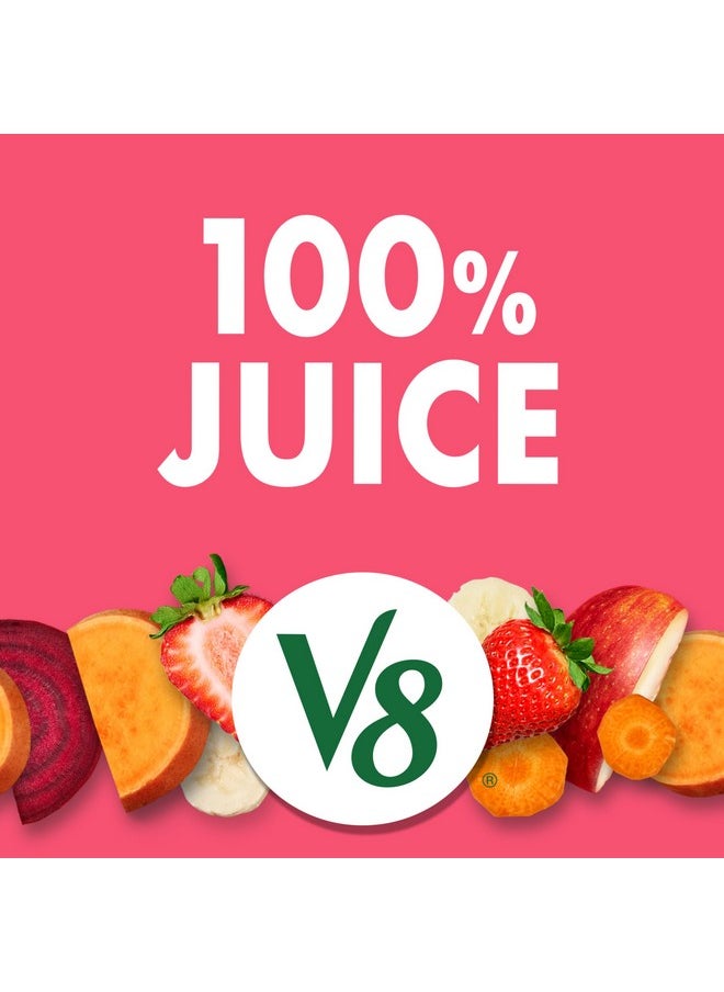 V8 V8 Strawberry Banana 100% Fruit and Vegetable Juice, 8 fl oz Can (6 Pack)  - Image 2