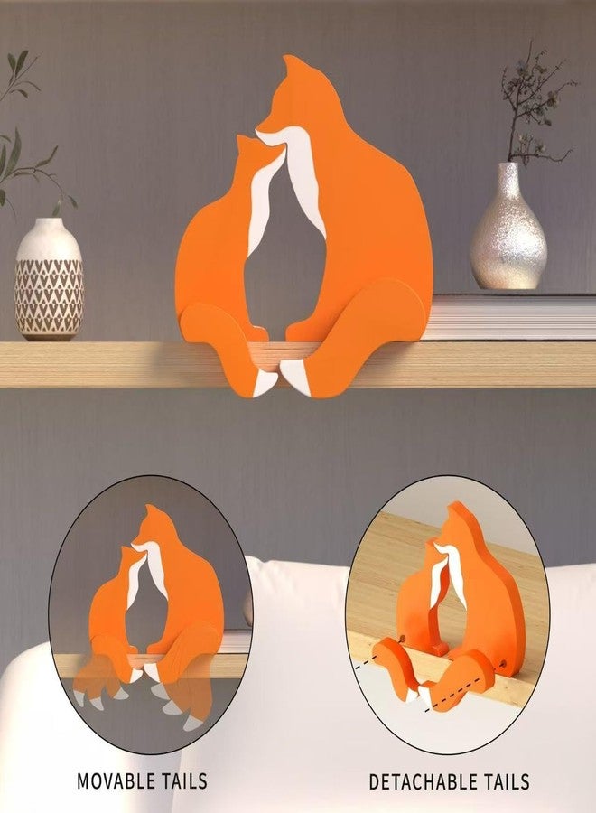 PUTSKA Woodland Nursery Decor - Wooden Animal for Baby Boy Nursery Decor, Forest Decoration for Room, Shelf, Bedroom (Fox) - Image 5
