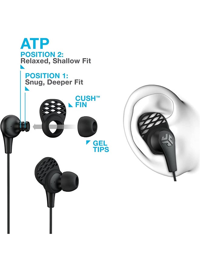 جيلاب سماعات أذن لاسلكية Audio JBuds Pro Bluetooth Signature | مشغلات تيتانيوم مقاس 10 مم | عمر بطارية 6 ساعات | عناصر تحكم في الموسيقى | عزل الضوضاء | بلوتوث 41 طرف جل إضافي وزعانف مبطنة - Image 3