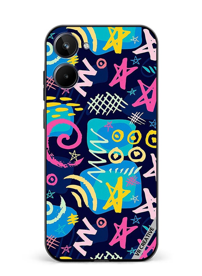 VR CREATIVE Protective Case Cover For Realme 10 Design Multicolour - Image 1