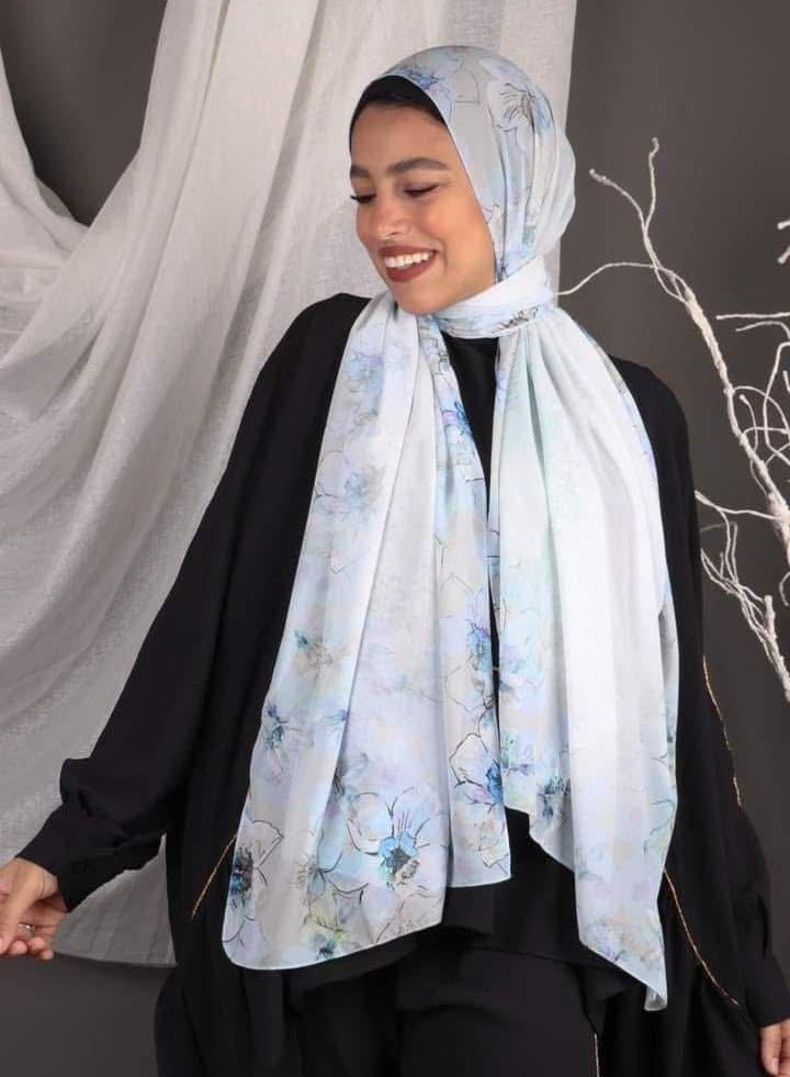 لافوال طرحة شيفون ديجيتال ناعم من Le Voile مقاس 200×70 سم – خفيفة وأنيقة